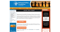 Desktop Screenshot of community.azkidney.org